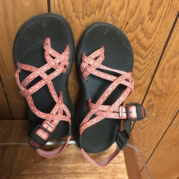 Chaco" Sandals Size-W7 Orange -Good Condition - Picture 8 of 12